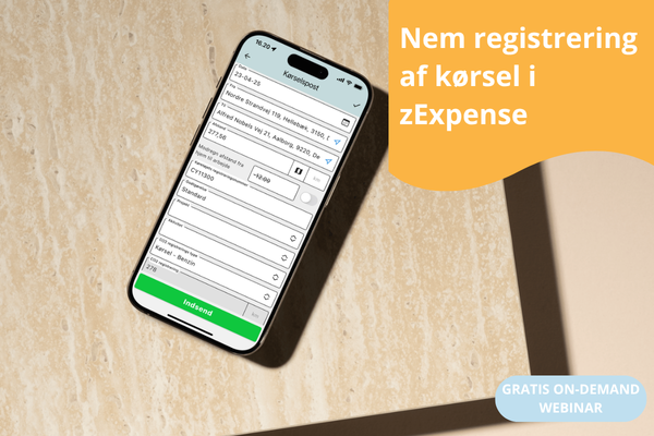 On demand webinar kørsel i zExpense