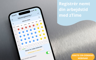 On-demand webinar tidsregistrering med zTime
