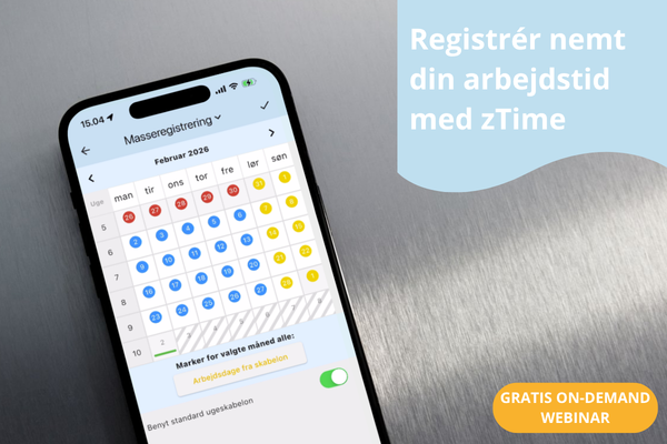 On-demand webinar tidsregistrering med zTime